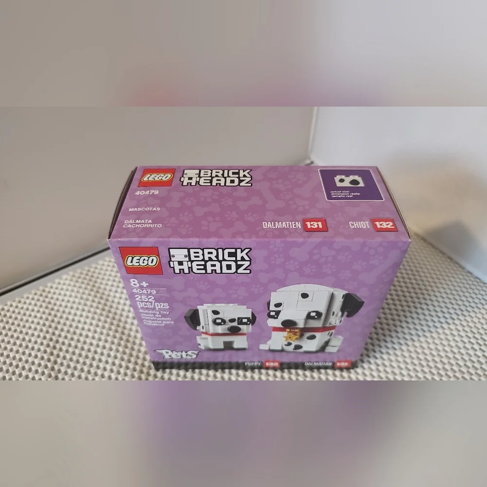 Lego Brick Headz Pets 40479 Puppy #132 Dalmatian #131 Building Toy NWT